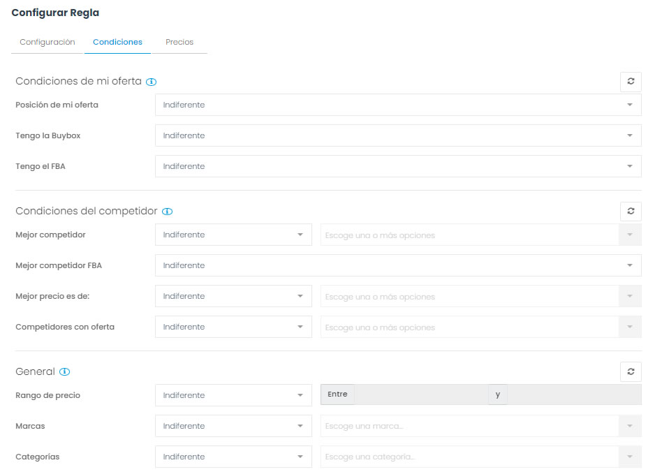 Reglas Dynamic Pricing